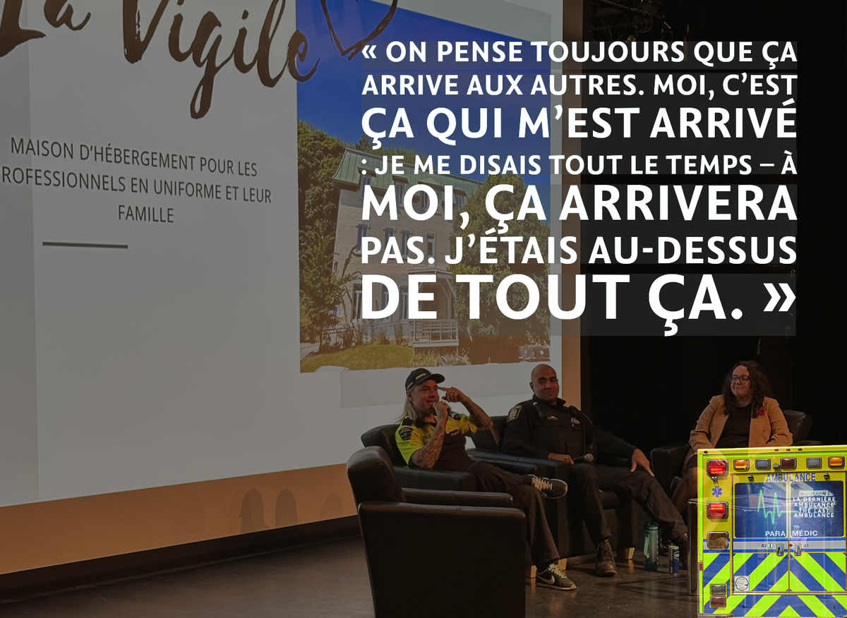 Quand la sirène ramène à la maison. Un choc impossible à imaginer.