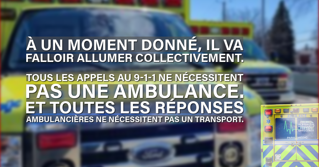 Réimaginer le système de soins préhospitaliers d’urgence (SPU)