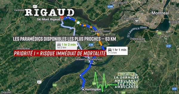 Situation critique : Montérégie Ouest