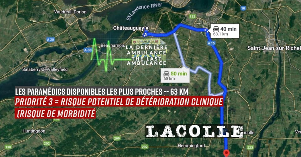 Response delay : Lacolle QC - P3